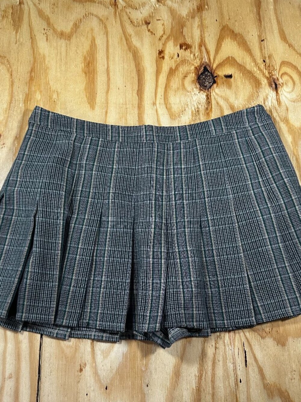 Forever 21+ Plaid Pleated Mini Skort 2X